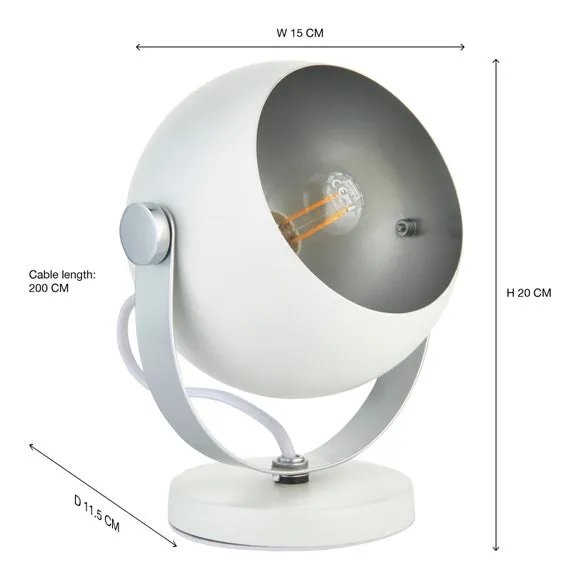 Adjustable Table Wall Light - White