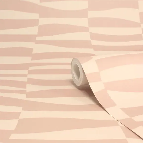 Atkinson Wallpaper with Matt Finish - Blush