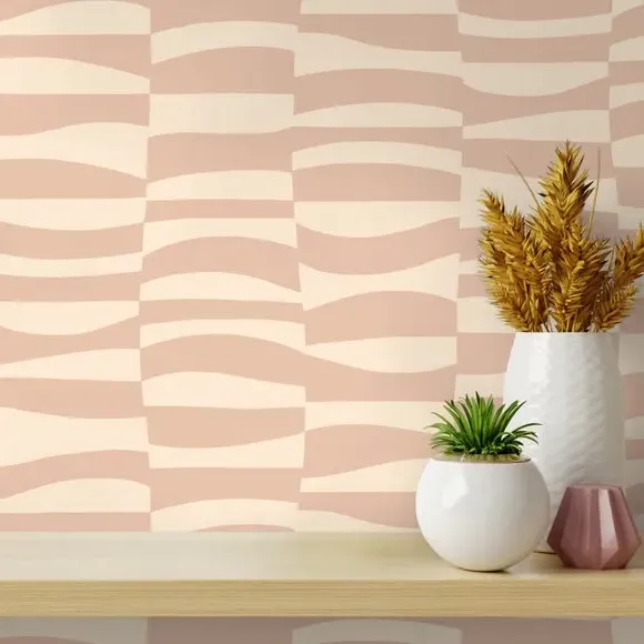 Atkinson Wallpaper with Matt Finish - Blush