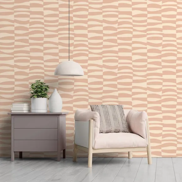 Atkinson Wallpaper with Matt Finish - Blush image