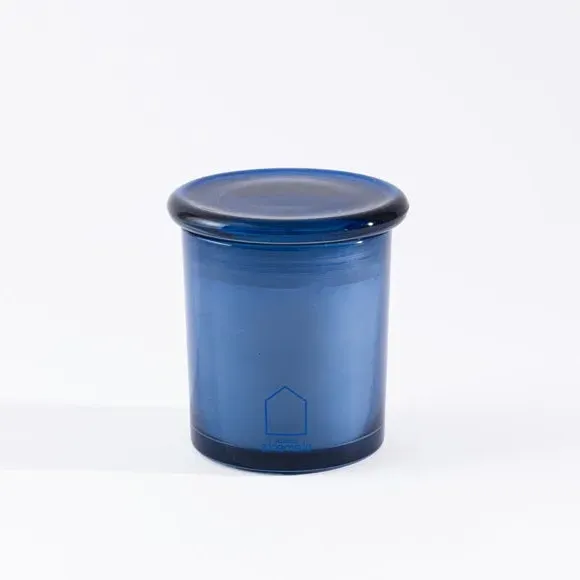 Bergamot & Eucalyptus Candle - Blue, Glass
