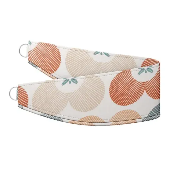 Curtain Tieback with Daisy Motif - Pacific, Cotton
