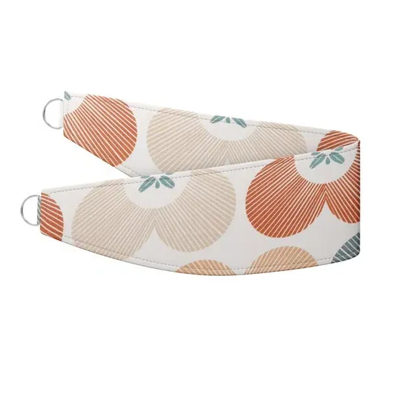 Curtain Tieback with Daisy Motif - Pacific, Cotton