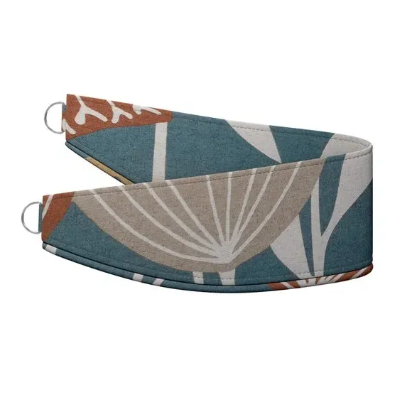 Curtain Tieback with Geometric Pattern - Pacific