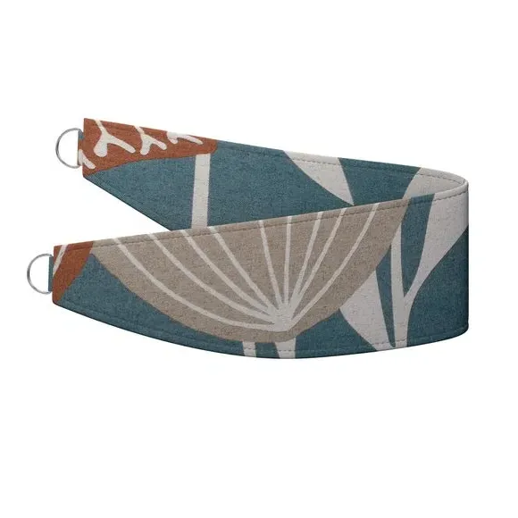 Curtain Tieback with Geometric Pattern - Pacific