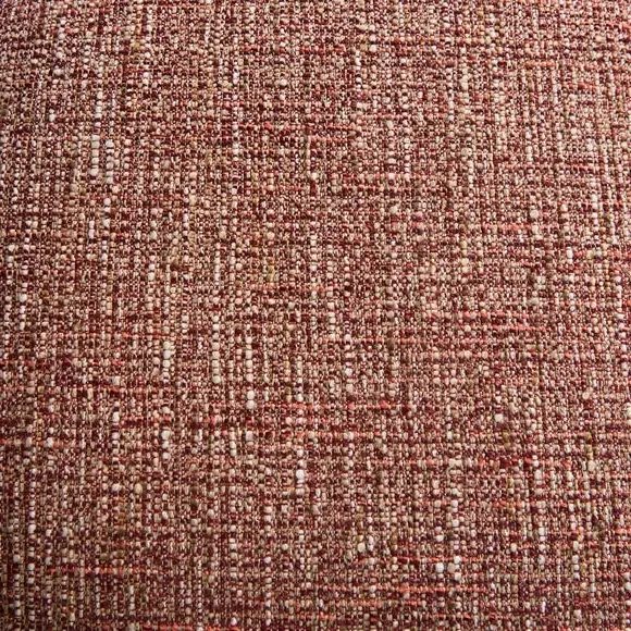 Curved Barstool with Upholstery - Burgundy, Boucle