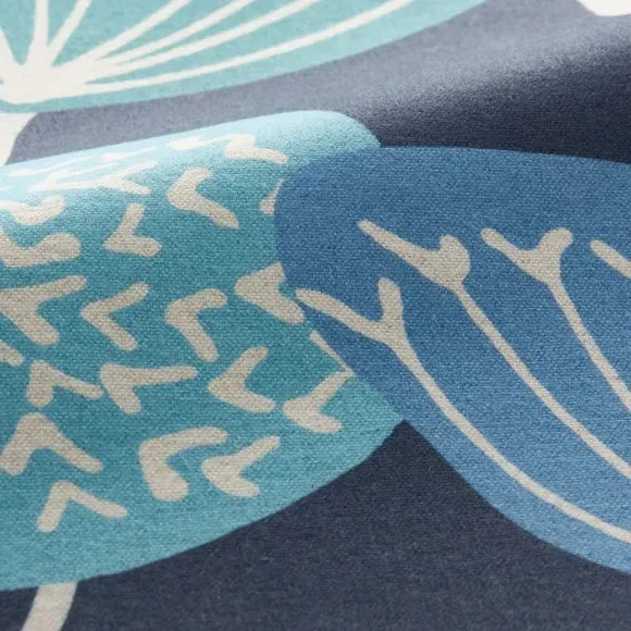 Cushion Cover with Geometric Pattern - Blue