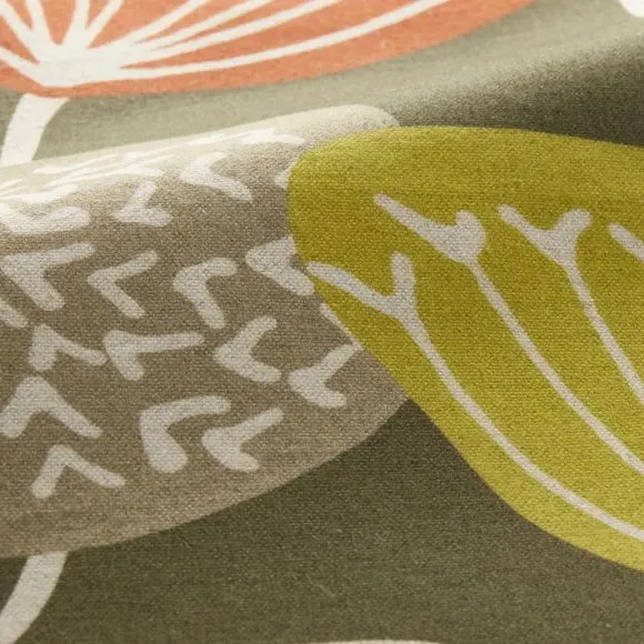 Cushion Cover with Geometric Pattern - Olive