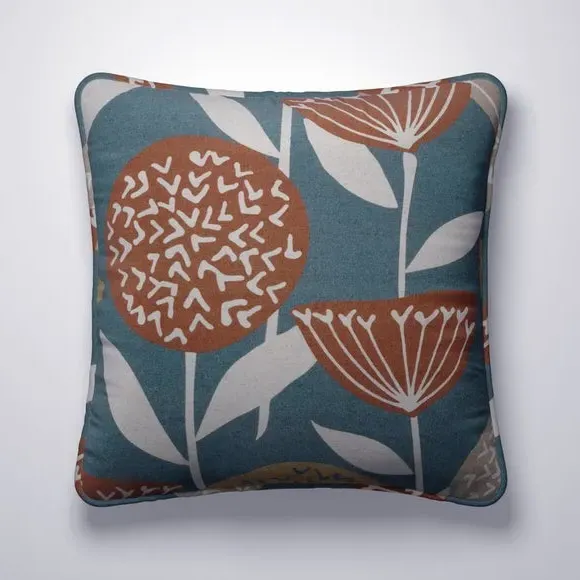 Cushion Cover with Geometric Pattern - Pacific