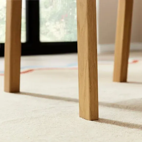 Dining Chair with Cushioned Seat - Light Oak