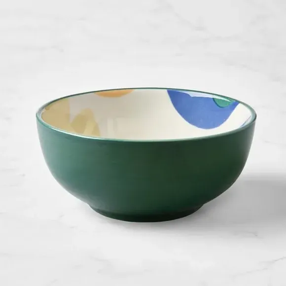 Dip Bowl Floral Print - Multicolor, Stoneware image