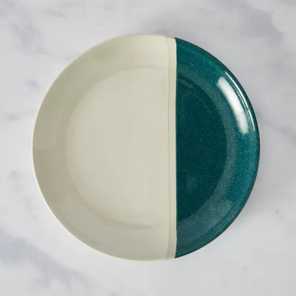 Dipped Side Plate - Teal, Stoneware