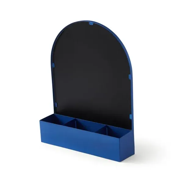 Dressing Table Mirror with Storage - Blue
