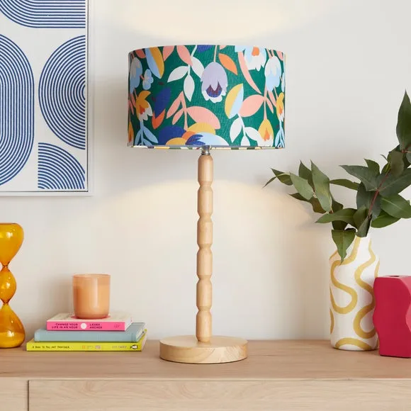 Drum Lamp Shade Easy Fit - Multicolor, Polyester