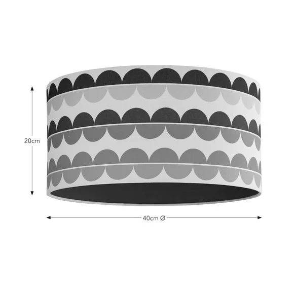 Drum Lamp Shade Easy Fit - Multicolor, Polyester