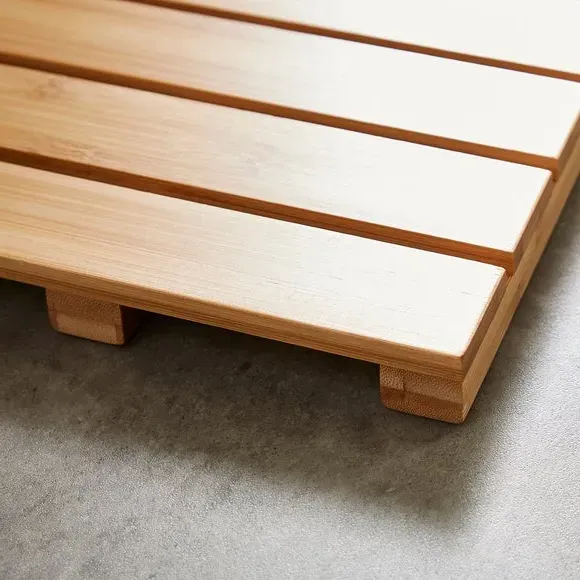 Duck Board with Anti-Slip Pads - Natural, Bamboo