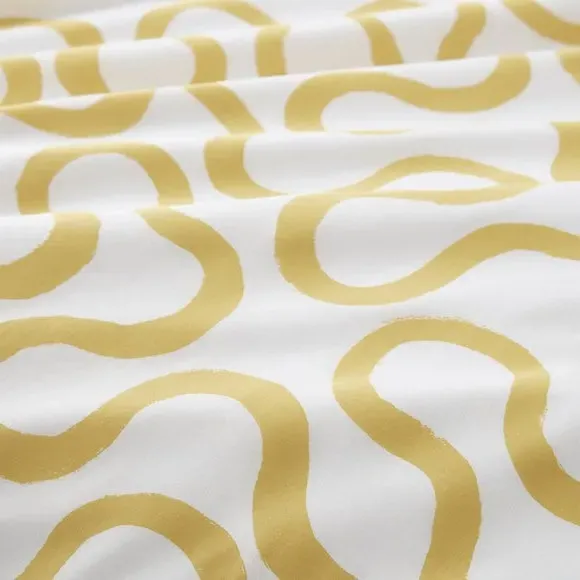 Duvet Cover and Pillowcase Set - Ochre, Cotton