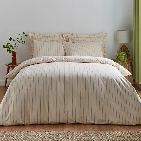 Duvet Cover Set Reversible - Natural, Cotton