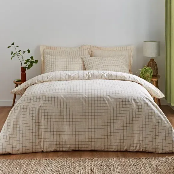 Duvet Cover Set Reversible - Natural, Cotton