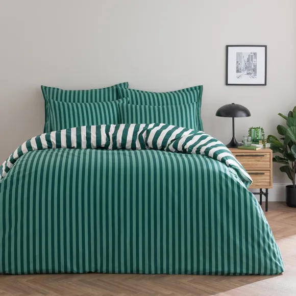 Duvet Cover Set with Pillowcase - Green, Cotton