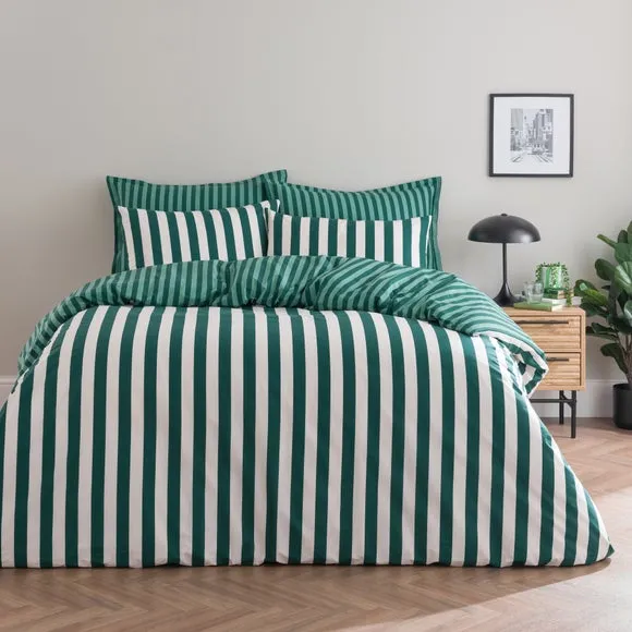 Duvet Cover Set with Pillowcase - Green, Cotton image