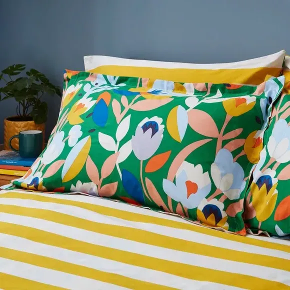 Duvet Cover Set with Pillowcase - Multicolor, Cotton