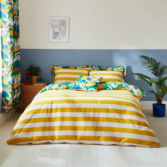 Duvet Cover Set with Pillowcase - Multicolor, Cotton