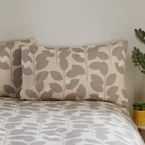 Duvet Cover Set with Pillowcase - Natural, Cotton