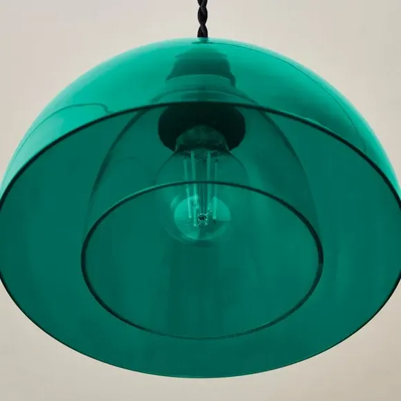 Easy Fit Pendant Shade - Emerald, Glass