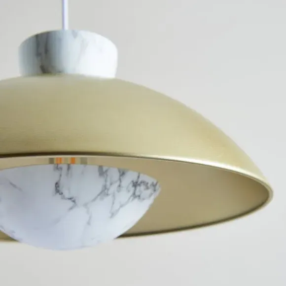 Easy Fit Pendant Shade - Marble, Metal