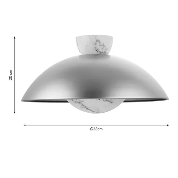 Easy Fit Pendant Shade - Marble, Metal