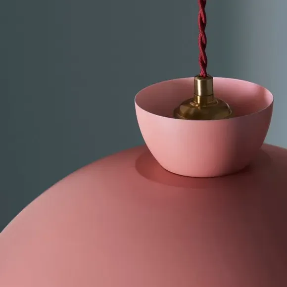 Easy Fit Pendant Shade - Pink, Metal