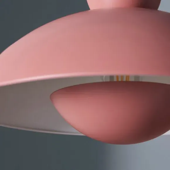 Easy Fit Pendant Shade - Pink, Metal