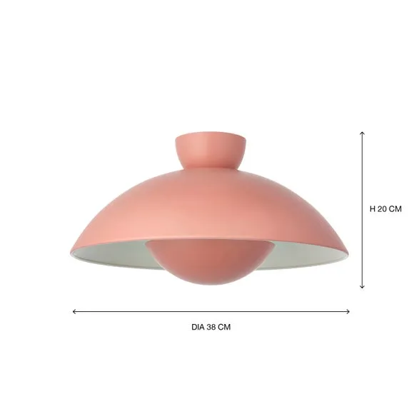 Easy Fit Pendant Shade - Pink, Metal