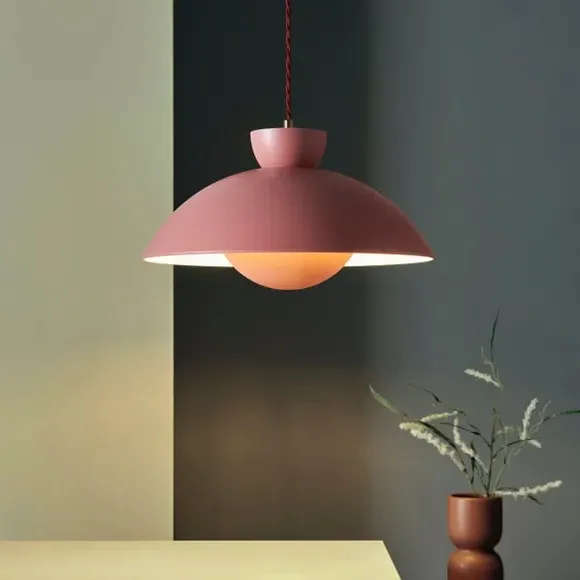Easy Fit Pendant Shade - Pink, Metal image