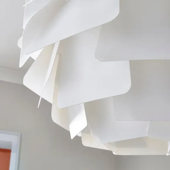 Easy Fit Pendant Shade - White, Plastic