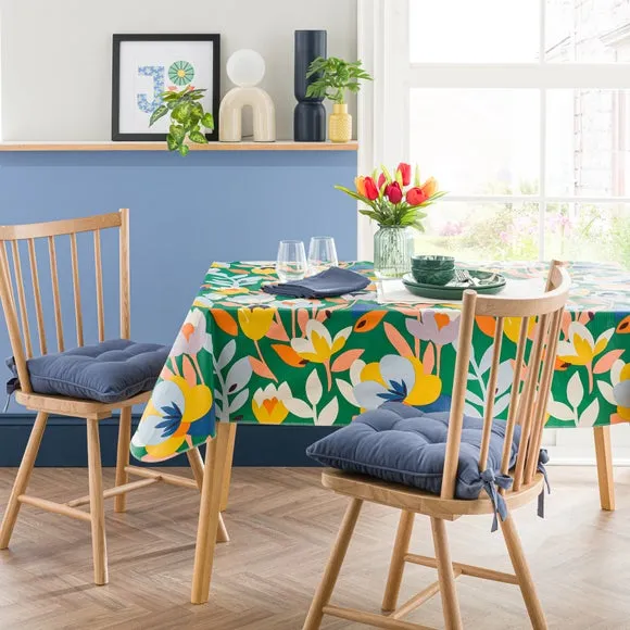 Floral Tablecloth Wipe Clean - Multicolor, PEVA image