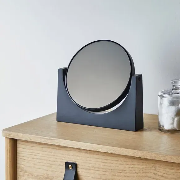 Free Standing Dressing Table Mirror - Black, Matte image