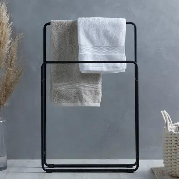 Free Standing Towel Rail - Matt Black image