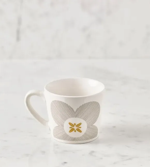 Gardner Mug with Floral Design - Yellow image