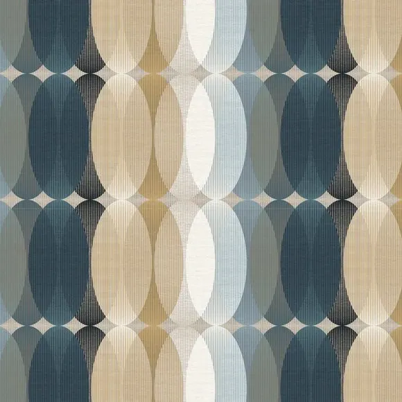 Geometric Wall Mural - Ochre