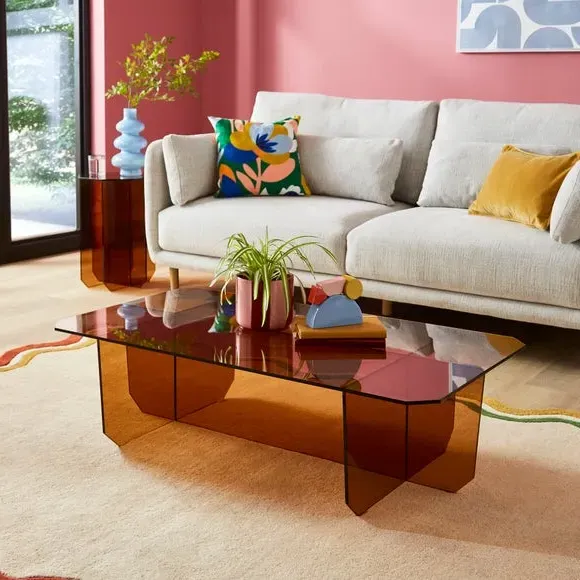 Glass Coffee Table - Amber image
