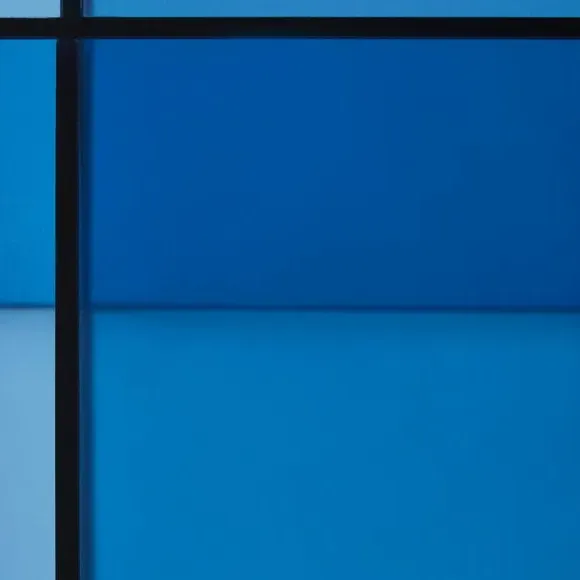 Glass Coffee Table - Blue