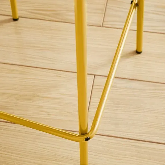 Griffin Bar Stool Stackable - Ochre, Metal