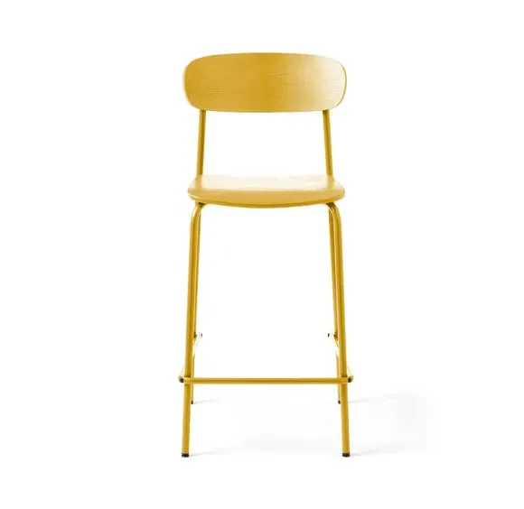 Griffin Bar Stool Stackable - Ochre, Metal