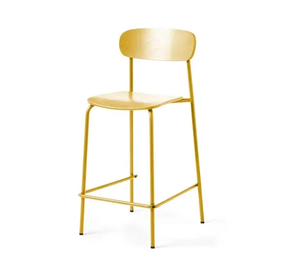 Griffin Bar Stool Stackable - Ochre, Metal