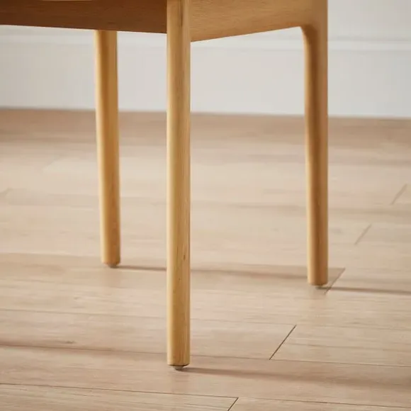High-Back Dining Chair - Natural, Solid Oak