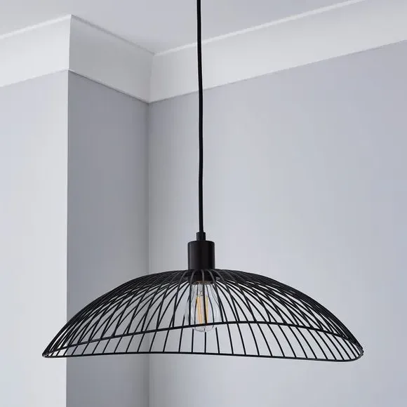 Jaula Pendant Light with Adjustable Drop - Black