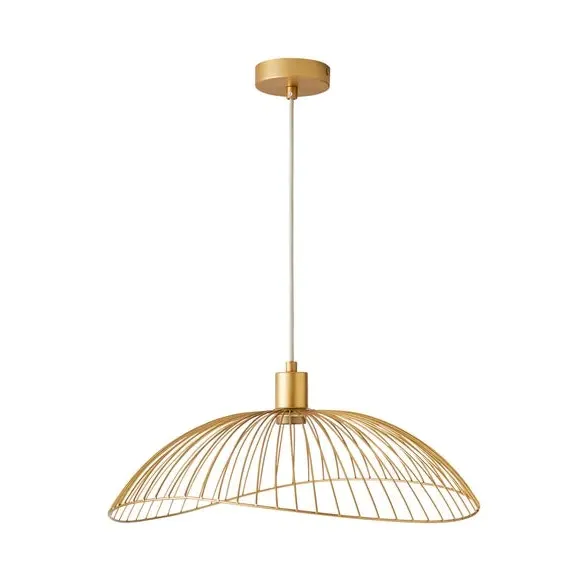Jaula Pendant Light with Adjustable Drop - Gold