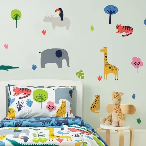 Jungle Wall Stickers - Multicolor, Vinyl image